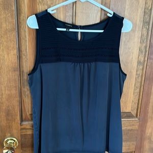 Navy sleeveless top
